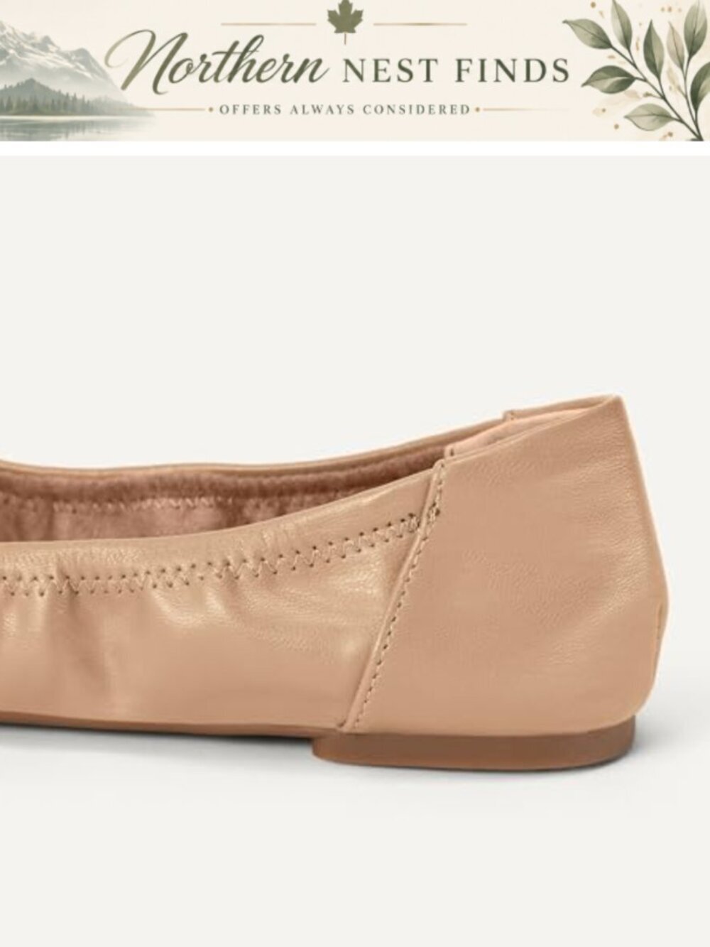 Womens Comfort Ballet Flats Memory Foam Slip On Shoes - Picture 5 of 5